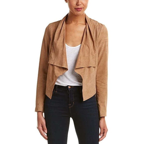 Cole Haan Lambskin Leather Draped Jacket - NWT - Picture 1 of 6